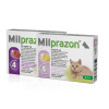 Таблетки для кішок і кошенят масою до 2 кг  KRKA Milprazon, проти глистів, 4 мг/10мг №4 - 3