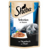 Вологий корм для котів Sheba Select Slices з тунцем в соусі 85г - 1
