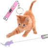 Іграшка-лазерна указка для котів рожева мишка, 8 см - 4