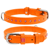 Нашийник для собак Collar Waudog Glamour помаранчевий зі стразами, 19-25см, 9мм - 2
