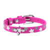 Нашийник для собак Collar Waudog Glamour з візерунком Зірочка, рожевий, 30-39см, 20мм - 1