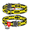 Нашийник для собак Collar Waudog Nylon Бетмен Лого, металева пряжка, ш20мм, д24-40см - 1