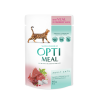 Вологий корм для котів Optimeal з телятиною в журавлинному соусі - 1