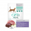 Вологий корм для котів Optimeal для виведення шерсті з качкою, шматочками печінки в яблучному желе - 3