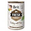 Вологий корм для собак Brit Fresh Turkey with Pea з індичкою і горошком, 400 гр - 1