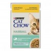 Вологий корм для кішок Purina Cat Chow Hairball Adult шматочки в желе з куркою і зеленою квасолею - 1