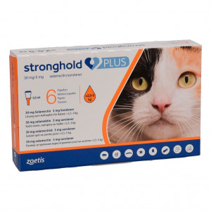 Краплі  для кішок вагою 2,5-5 кг  Zoetis Stronghold Plus від бліх