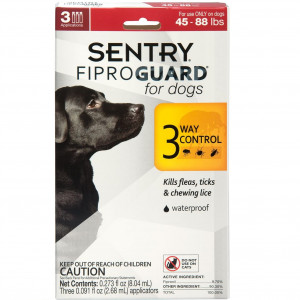 Краплі для собак вагою 20-40кг Sentry FiproGuard від бліх, кліщів і вошей(ціна за піпетку)