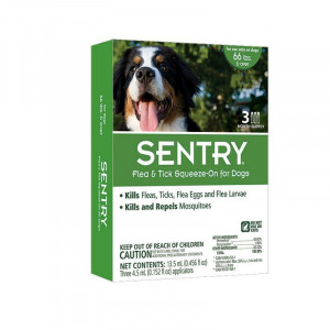 Капли для собак весом от 30кг Sentry от блох и клещей, 4,5мл (цена за пипетку)