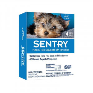 Краплі  для собак вагою до 7 кг Sentry Natural Defense  від бліх і кліщів, 1 мл