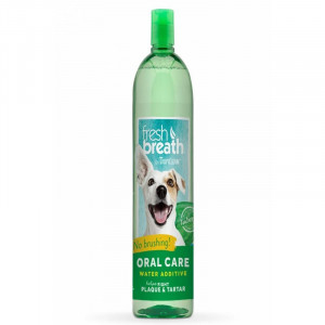 Добавка в воду для кішок і собак TropiClean Water Additive для гігієни порожнини рота, 473мл