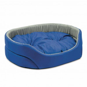 Лежак для собак Природа Омега-3 сіро-синій, 66х50х17см