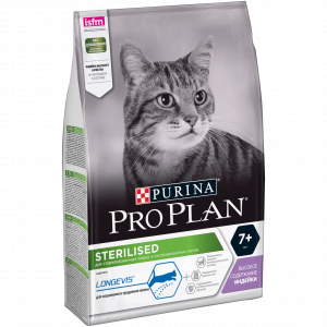 Сухой корм для котов Purina Pro Plan Senior Sterilised7+ Turkey