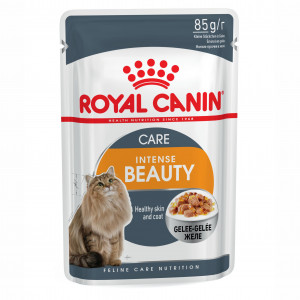 Вологий корм для котів Royal Canin Intense Beauty Care Jelly 85г