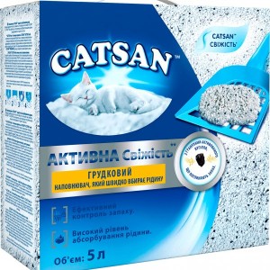 Наповнювач для котячого туалету Catsan Active Fresh мінеральний, 5 л