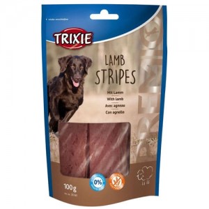Ласощі для собак Trixie Premio Lamb Stripes з ягням, 100г