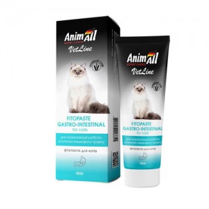 Фітопаста для котів AnimAll VetLine Gastrointestinal для нормалізації роботи ШКТ, 100г