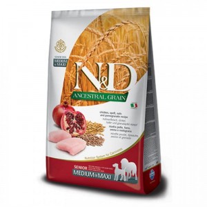 Сухий корм для собак Farmina (Фарміна) N&D Low Grain Pumpkin Chicken& Pomegranate Senior Medium&Maxi