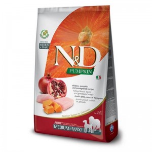 Сухий корм для собак Farmina (Фарміна) N&D Grain Free Pumpkin Chicken& Pomegranate Adult Medium&Maxi