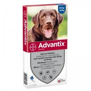 Краплі для собак вагою від 25-40кг Bayer Advantix від бліх і кліщів