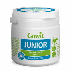 Вітамінна добавка для цуценят і молодих собак Canvit Junior for Dogs, здорового розвитку
