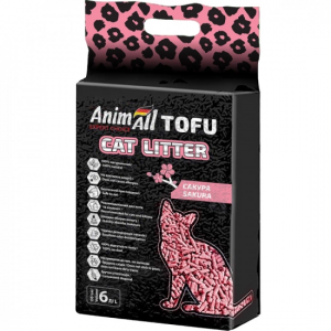Наповнювач для котячого туалету AnimAll Tofu, соєвий з ароматом cакури