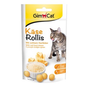 Ласощі для кішок Gimcat Kase Rollis сирні таблетки 425г