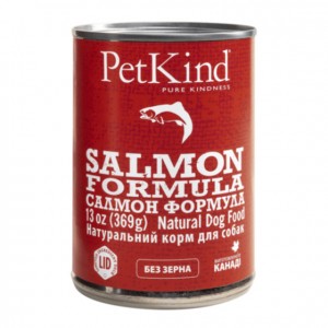 Вологий корм для собак PetKind Salmon Formula з диким лососем і оселедцем 369гр