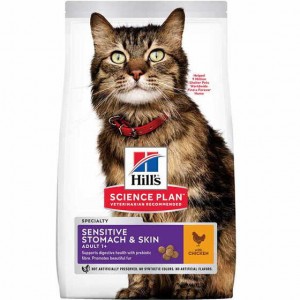 Сухий корм для котів Hills SP Feline Adult Sensitive Stomach&Skin
