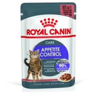 Вологий корм для котів Royal Canin Appetite Control шматочки в соусі, 85г