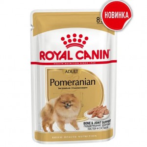 Вологий корм для собак Royal Canin Pomeranian Adult паштет, 85 гр