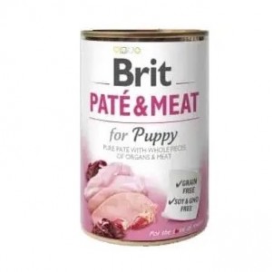Вологий корм для цуценят Brit Pate&Meat Puppy Chicken з куркою, 400гр