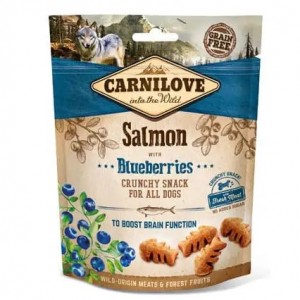 Ласощі для собак Carnilove Dog Crunchy Snack Salmon&Blueberries, 200г