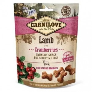 Ласощі для собак Carnilove Dog Snack Crunchy Lamb with Cranberries, 200г