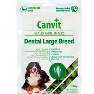 Ласощі для собак Canvit Dental Large Breed, 250г