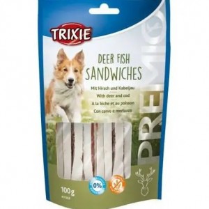 Ласощі для собак Trixie Premio Deer Fish Sandwiches, 100г
