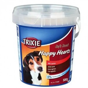 Ласощі для собак Trixie Soft Snack Happy Hearts з ягням, 500г
