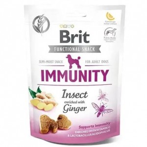 Функціональні ласощі для собак Brit Care Immunity комахи з імбиром 150г