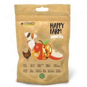 Ласощі для собак Croci Happy Farm курка з яблуком, 12паучей*80г