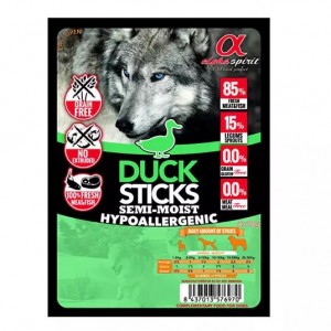 Ласощі для собак Alpha Spirit sticks Duck, 4*40г