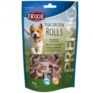 Ласощі для собак Trixie Premio Chicken and Pollock Rolls c куркою і Сайдою, 75г