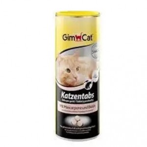Вітаміни для котів Gimcat Katzentabs, з марскарпоне і біотин,  710 шт/425г