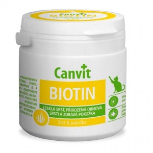 Вітамінно-мінеральний комплекс для котів Canvit Biotin таблетки 100 шт