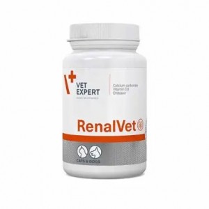 Таблетки для собак и кошек VetExpert Urinovet с симптомами хронической почечной недостаточности, 60капс