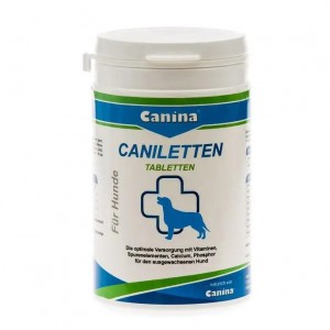 Кормова добавка для собак Canina Caniletten вітаміни 150 таб, 300г