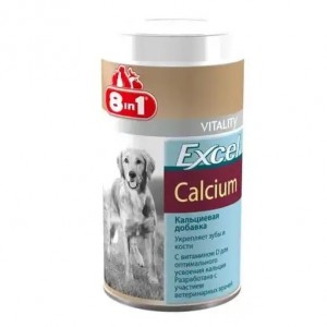 Кальцій для собак 8in1 Calcium з вітаміном D3, 155табл