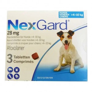 Таблетки для собак вагою 4-10кг Merial NexGard від бліх і кліщів
