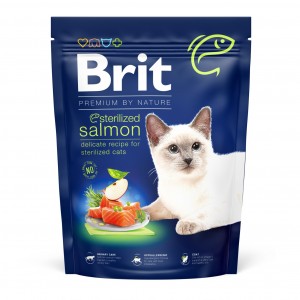 Сухий корм для котів Brit Premium by Nature Cat Sterilized  Salmon