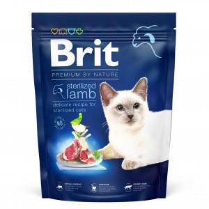 Сухий корм для котів Brit Premium by Nature Cat Sterilized Lamb