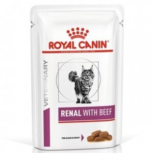 Лікувальний вологий корм для котів Royal Canin Renal Feline Beef 85г
